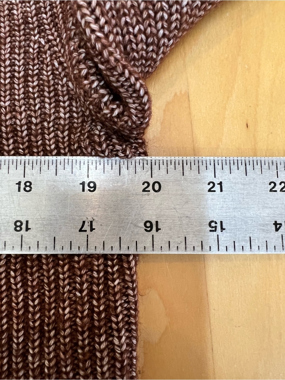 LOFT Brown Ribbed V-Neck Button Cardigan - Picture 8 of 9